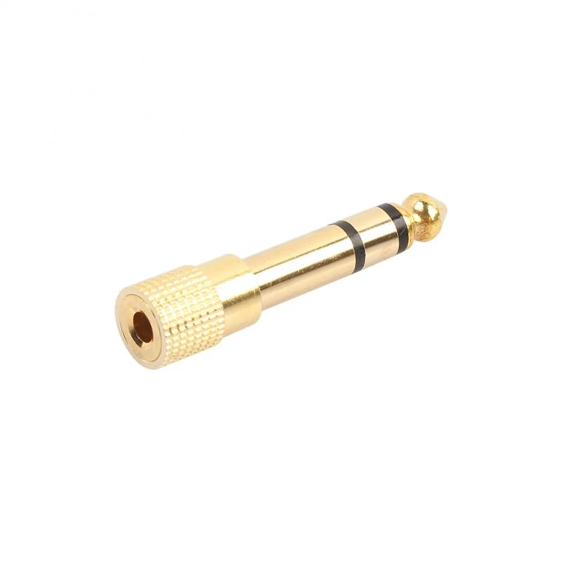 Jack 6.35mm Male To 3.5mm Female Adapter Connector Headphone Audio Adapter Amplifier Microphone AUX Cable With 6.35 3.5 MM Jack