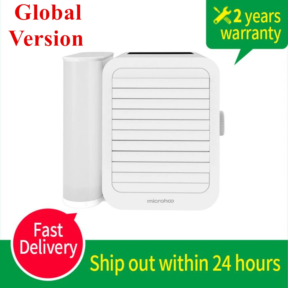 2021 Xiaomi Microhoo 3 In 1 Mini Air Conditioner Water Cooling Fan Touch Screen Timing Artic Cooler Humidifier Bladeless