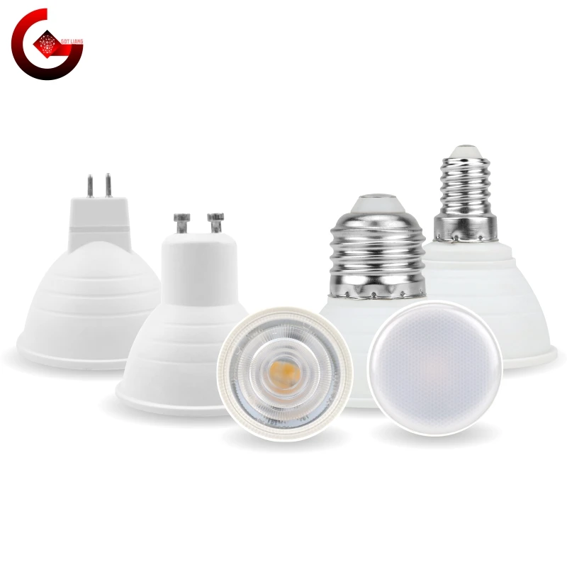 4pcs MR16 GU10 E27 E14 Lampada LED Bulb 6W 220V Bombilla LED Lamp Spotlight Lampara LED Spot Light 24/120 degree Cold/Warm white