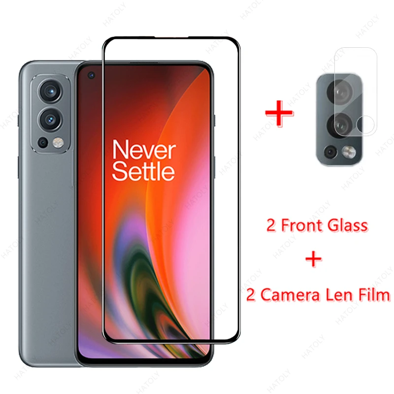 For OnePlus Nord 2 5G Glass Tempered Glass for Oneplus Nord 2 5G 9 9R 8T CE N200 N10 5G N100 Screen Protector Camera Len Film