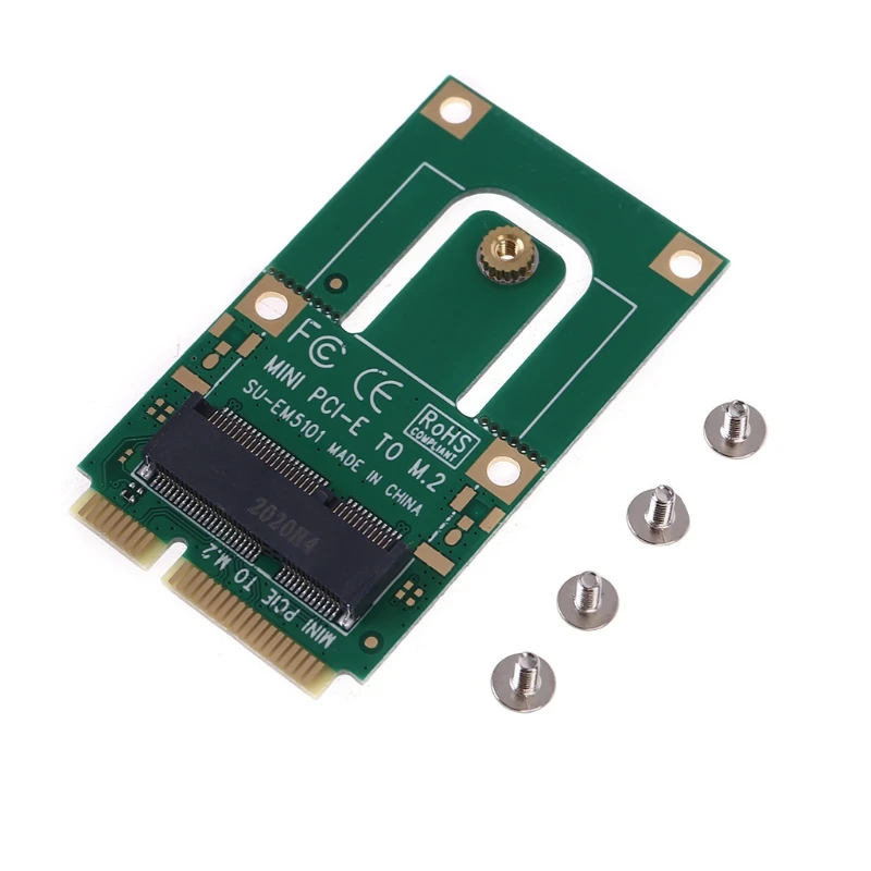 Mini PCI-E to m2 Adapter Converter Expansion Card m2 Key NGFF E Interface for m2 Wireless Bluetooth WiFi Module