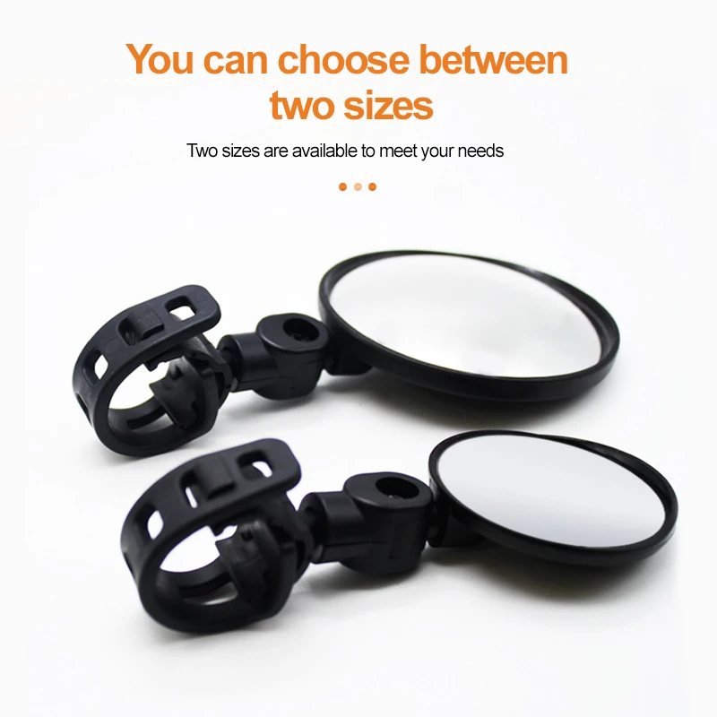 Adjustable Bicycle Convex Rearview Mirror MTB Road Handlebar Back Eye Cycling Rear View Mirrors Bike Mirror Bike Safety Tool