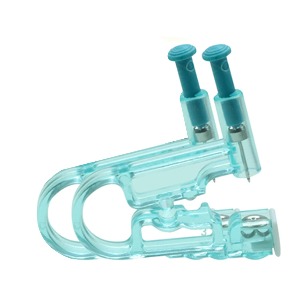 2Pcs Disposable Sterile Ear Piercing Unit Safety Health Unit Tool Ear Stud Asepsis Pierce Kit Manual Piercing Gun