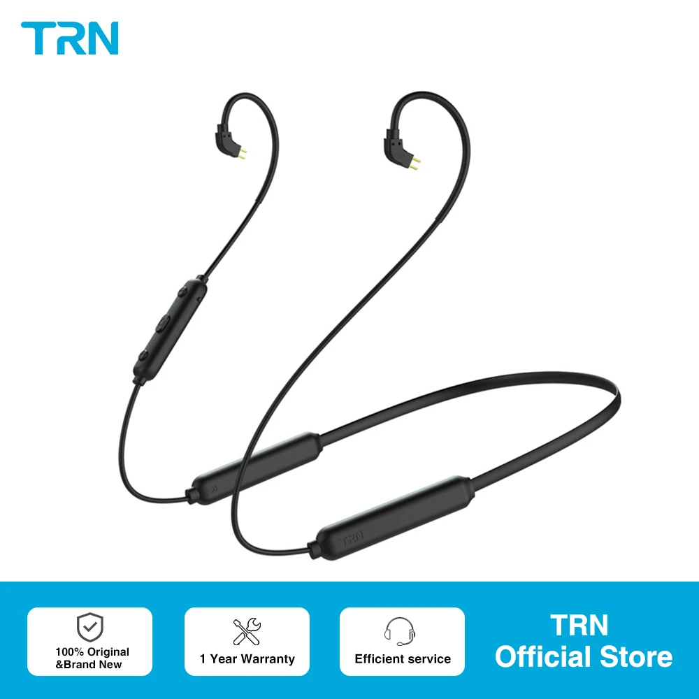 TRN BT3S Wireless Bluetooth-compatible 5.0 Aptx Cable 0.75 0.78mm MMCX Headphone Bluetooth Cable For TRN ST1 MT1 BA15 /KZ VX PRO