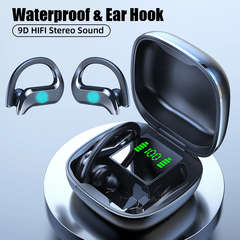 Wireless Bluetooth Earphone Sports Waterproof Wireless Headphone  Touch Control Headphones TWS Earbuds Headsets With Microphone