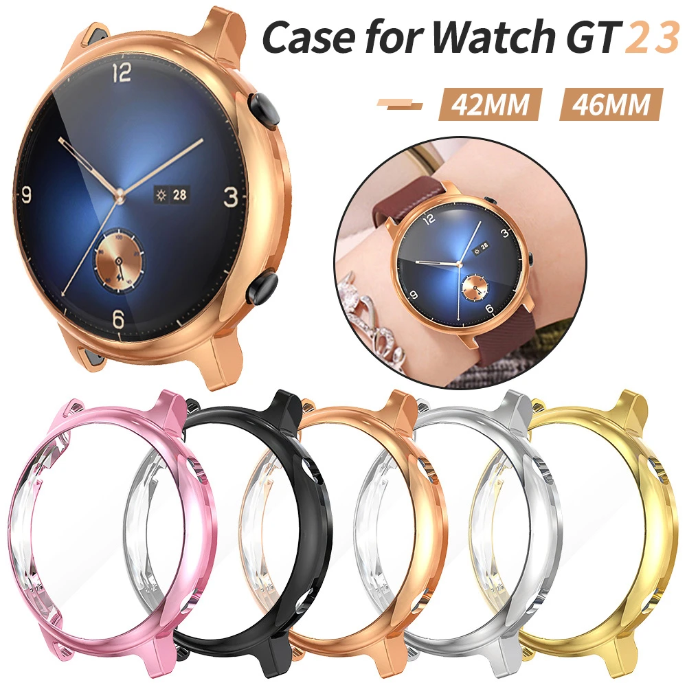 For Huawei Watch GT 2 42mm 46mm 2e Case TPU Screen Protector Cover for GT2 Pro Watch Scratch-resistant Shell Bumper Accessories