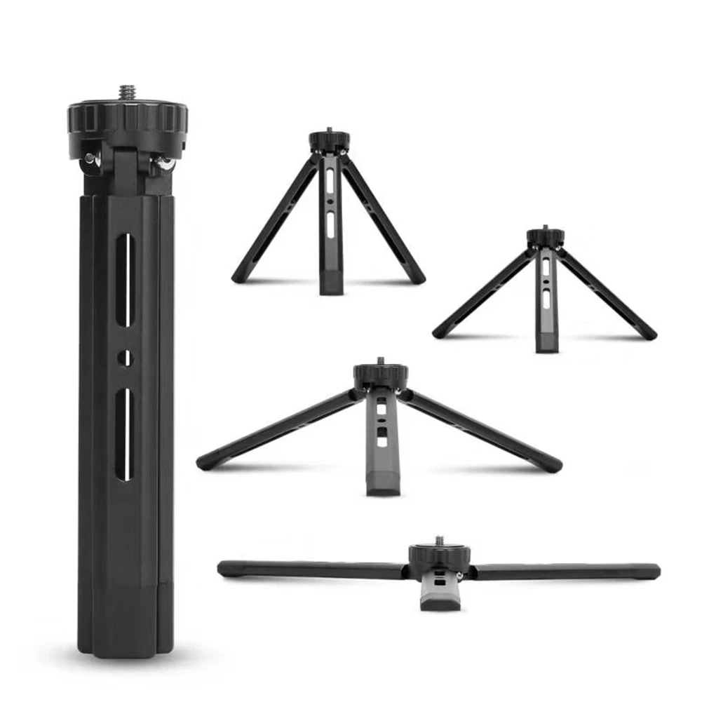 Mini Alloy Tripod Portable Aluminium Desktop Tabletop Tripod for Gimbal for DSLR Gopro Micro Single Camera Phone Camera Stand