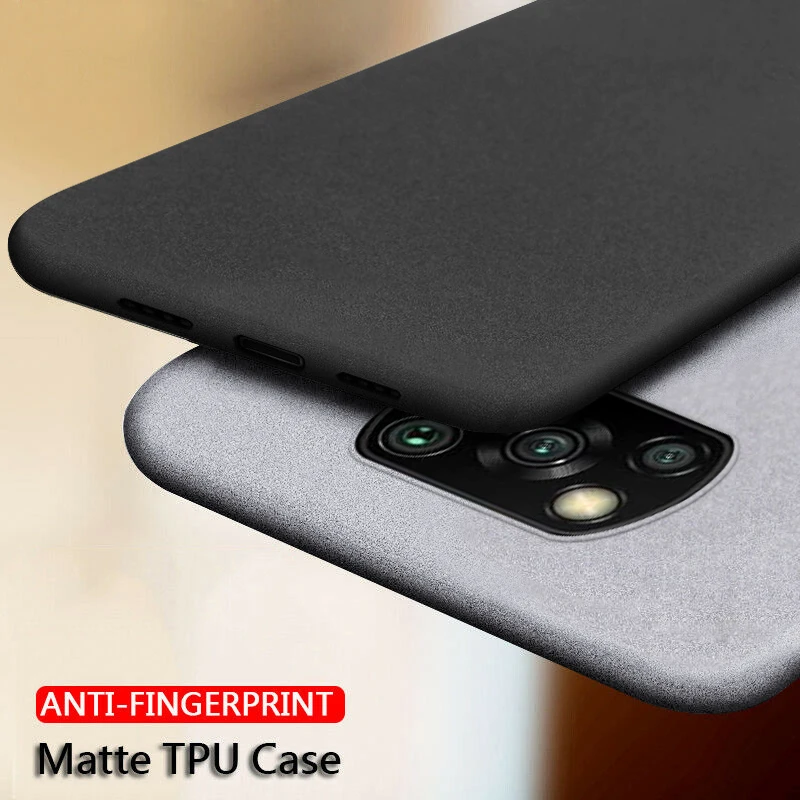 Slim Sandstone Pattern Soft Case For Xiaomi Redmi Note 10 9 9s 8T 8 Pro 7 9T 9A Matte Cover For Xiaomi Mi 11 10T Lite Poco X3