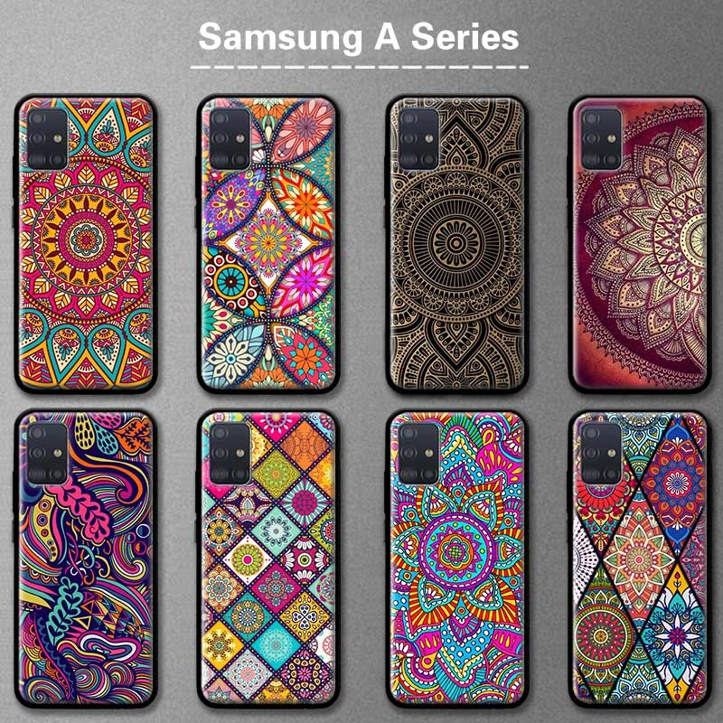 Mandala Flower Totem Phone Case For Samsung Galaxy A51 A52 A50 A72 A71 A70 A41 A40 A32 5G A31 A30 A20s A12 A10e Back Cover Coque