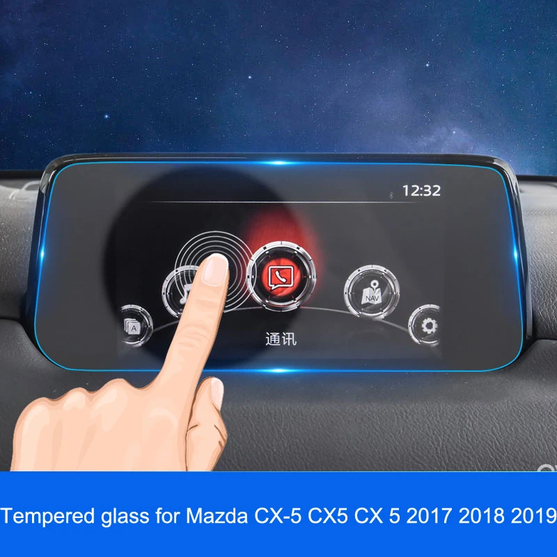 Tempered glass For Mazda CX-5 CX5 2017 2018 2019 GPS Navigation Screen Steel material Protective Film LCD Screen Film