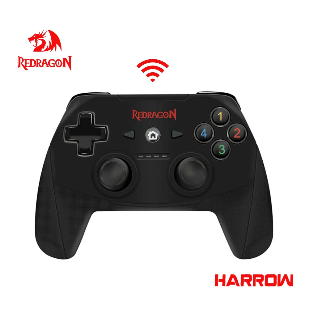 Redragon HARROW G808 USB Wireless Controller for PC/PS3 Gamepad Controller Joystick Vibration Compatible Xinput/Dinput/Android