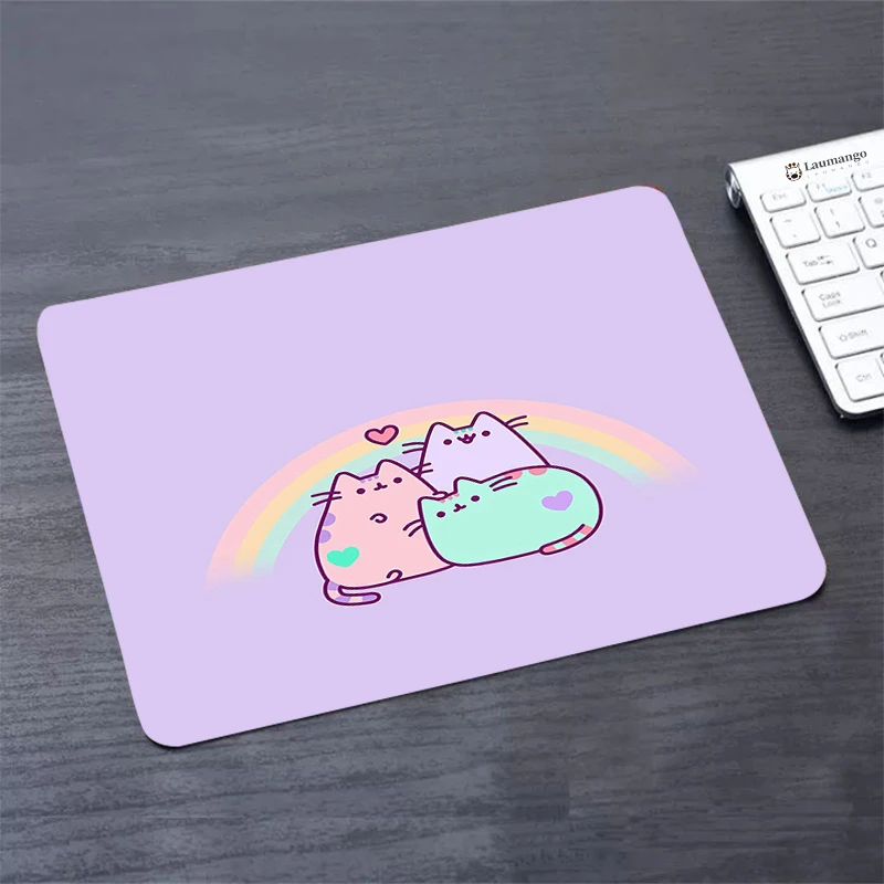 Cute Cat Small Gaming Mouse Pad Accessories Gamer PC Computer Keyboard Mouse Mat Desk Mousepad For CS GO LOL Dota Table Mausepad
