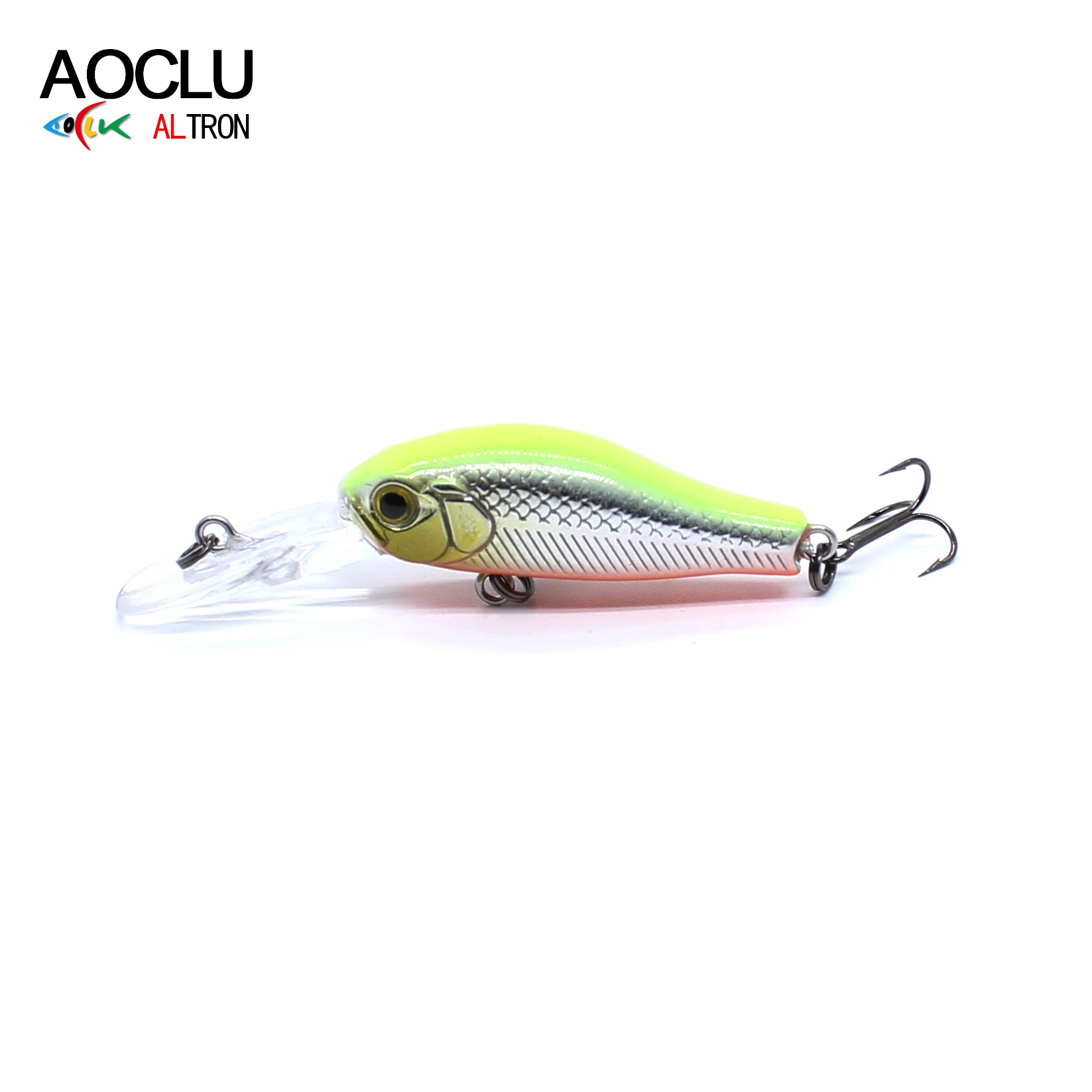AOCLU wobblers Jerkbait 6 Colors 35mm 2.4g Hard Bait Minnow Crank Fishing lures Crankbait Bass Fresh Salt water 14# VMC hooks