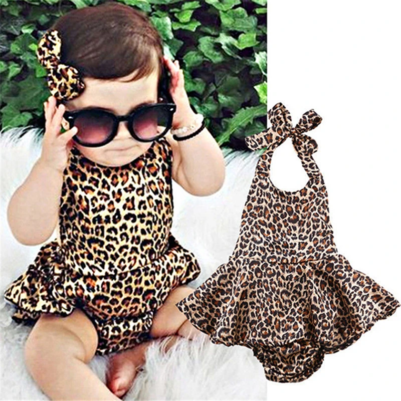 Leopard Bodysuit Baby Clothing Cool Baby Girls Original Bodysuits Suit Set Body Jumpsuit Summer Style