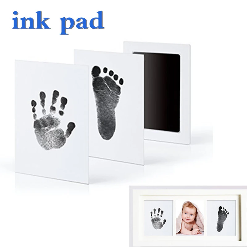 Baby Hand Print Footprint Imprint Ink baby Handprint mud and foot print Ink Pad Baby Souvenirs baby hand and foot mold hundred