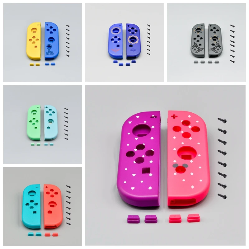 For Joy Con Nitendo Switch NS JoyCon Controller Housing Shell Case for NintendoSwitch Purple Pink Cover Replacement Accessories