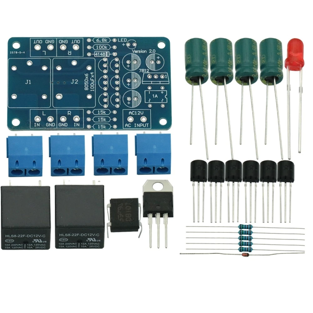 Speaker Protection Board Component Audio Amplifier DIY Boot Delay DC Protect Kit