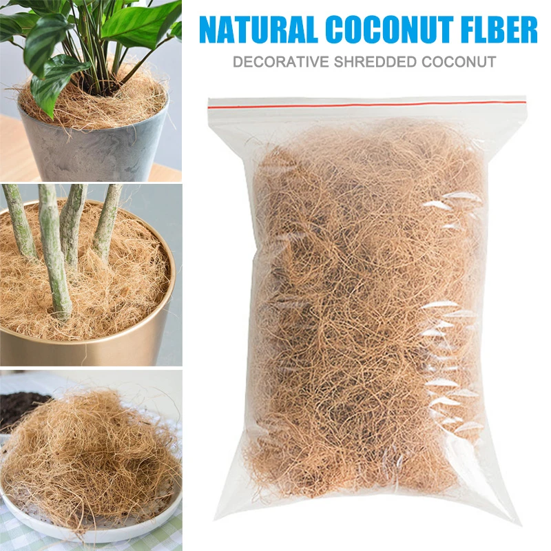 Coconut Husk Fiber Orchids Crafts Pet Bedding Insect-proof Protect Plants Maintain Soil Temperature Natural Coconut Fiber for Bi