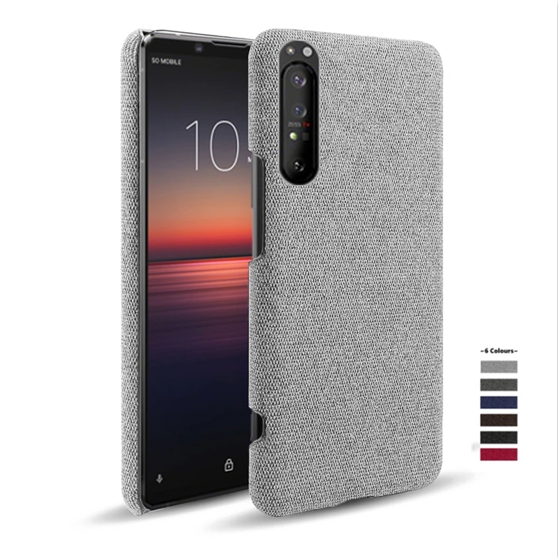 For Sony Xperia 1 II 5II 10II Case Luxury  Febric Antiskid Case Cloth Texture Fit Cover Coque For Sony Xperia 1 III 5 III fundas