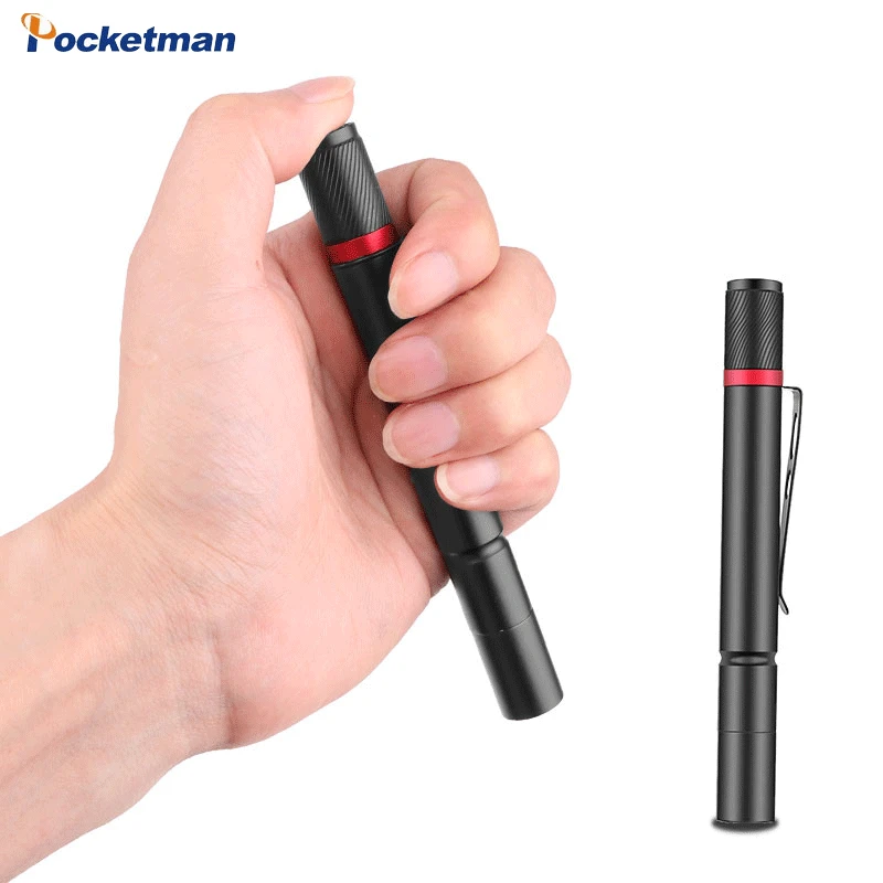 8000LM Portable Mini Flashlight Handheld Pocket Flashlight Pen Light LED Torch Medical Penlight Use 1*AAA Battery Check Light