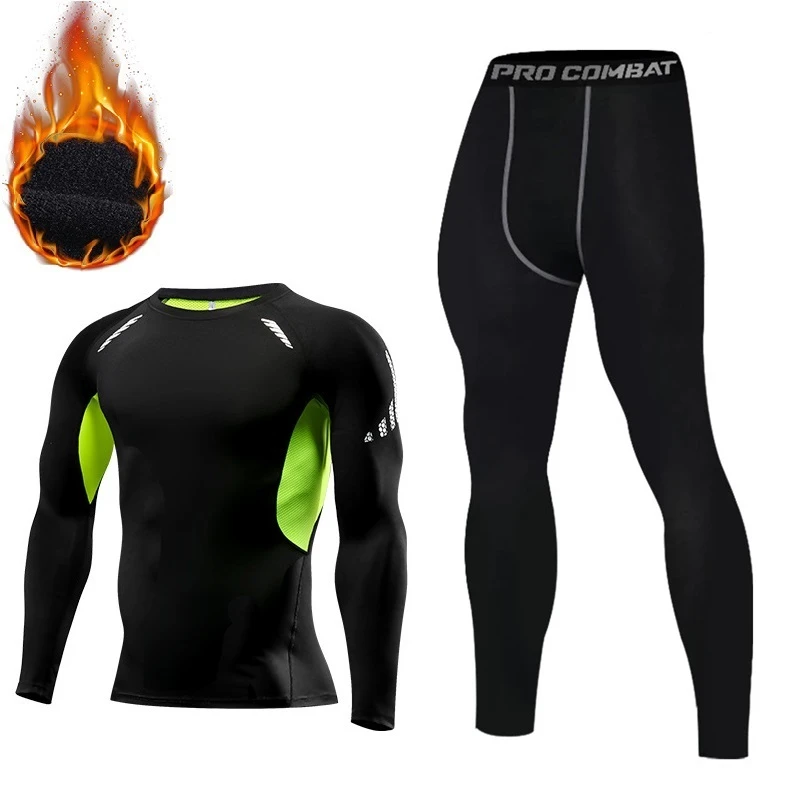 Thermal underwear men compression long johns keep warm winter inner wear clothes for tracksuit