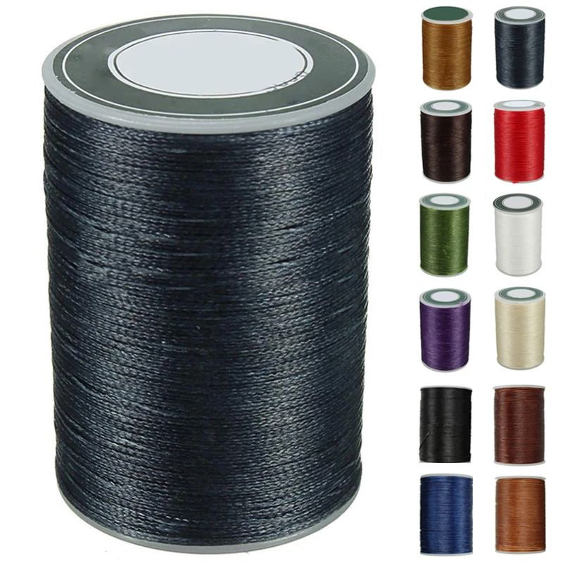 Sewing Waxed Thread Leather Polyester Cord Craft Polyester Microfiber Multi Color DIY Handicraft Tool Hand Stitching Thread