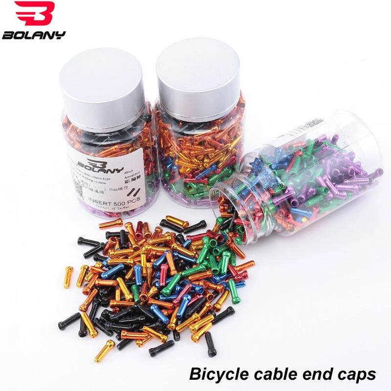 50 Pcs/Lot Bicycle Cable End Caps Aluminum Alloy Brake Shifter Inner Cable Tips Crimps Bicycles Derailleur Shift Wire Ferrules