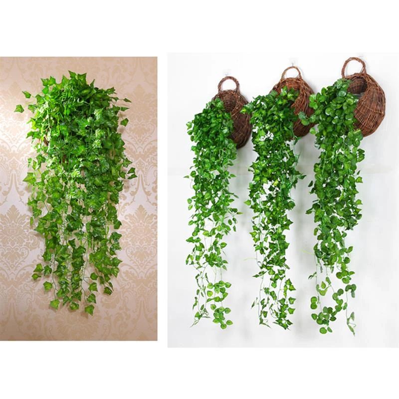 35.4in 90CM Artificial Ivy Garland Lifelike Artificial Hanging Ivy Hanging Plant Vine for Home Garden Wall Party Decoration