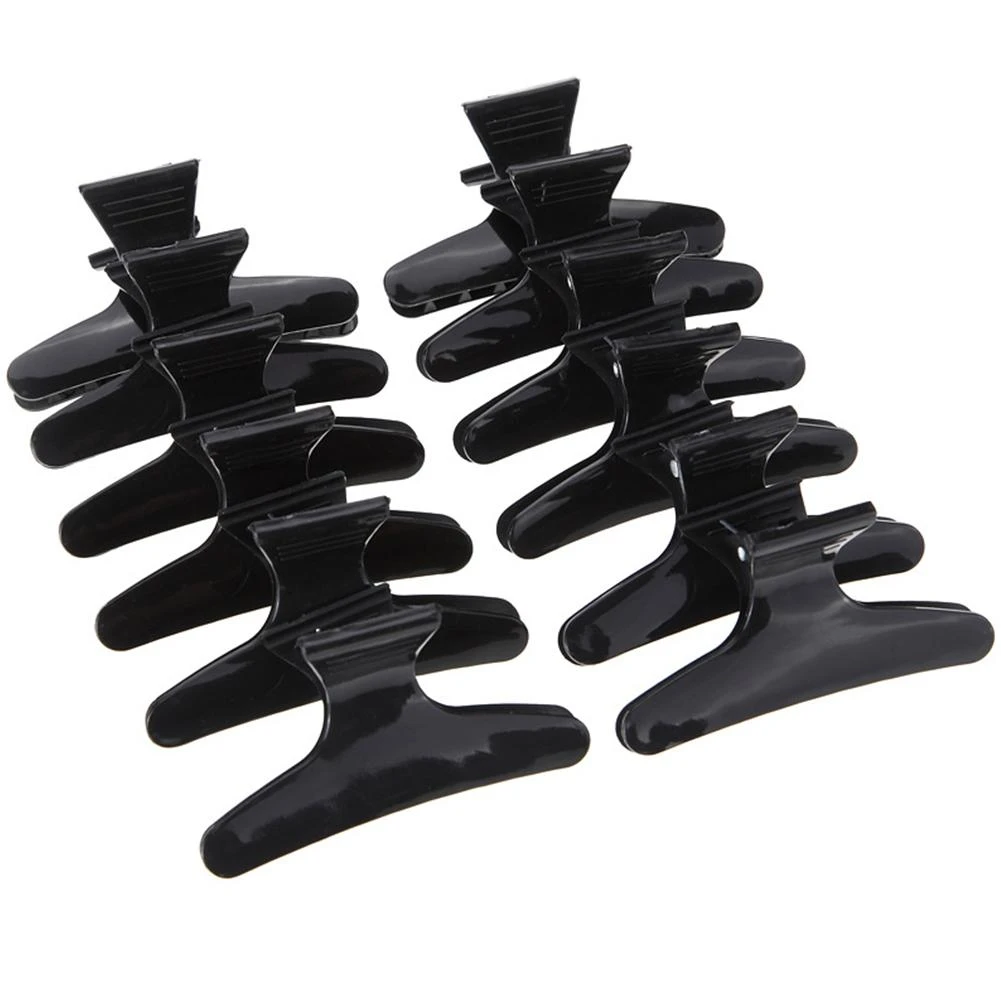 12Pcs Hair Claw Pro Salon Hair Clip Clamps Women Girls Hairpins Hairclips Hairdressing Tool Hair Clip Claws Hair Crab