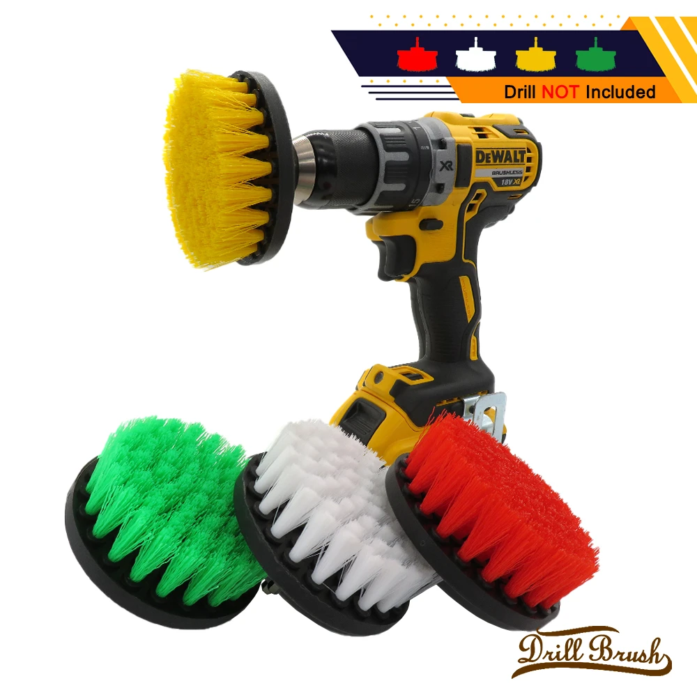 1pc 5 Inch Soft Plastic Drill Brush Attachment for Cleaning Carpet Leather and Upholstery Sofa Wooden Furniture