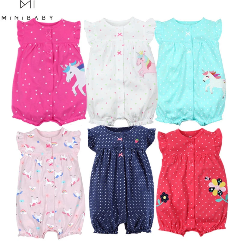 Orangemom summer baby girl clothes one-piece jumpsuits baby clothing ,cotton short romper infant girl clothes roupas menina home