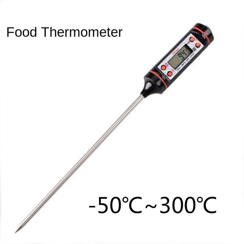 Digital Thermometer with 15cm Long Probe, Candle Making Kits, Measure Liquid Soy Paraffin Wax, Baked Milk Meat BBQ