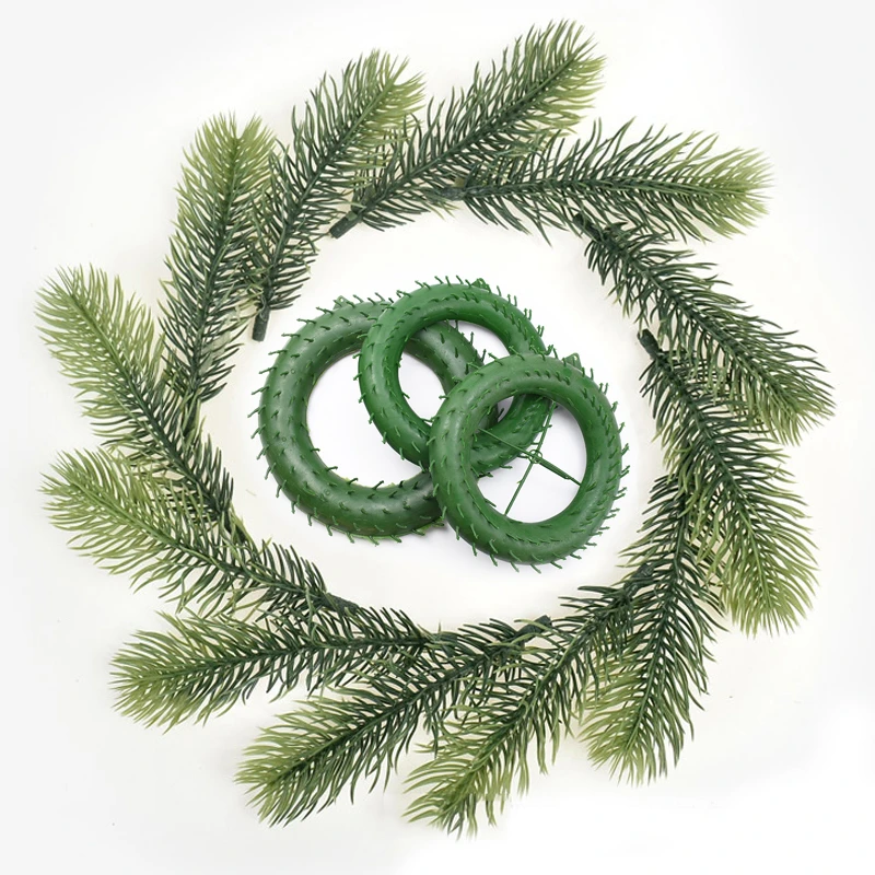 DIY Christmas Garland New Year Decoration Artificial Pine Needle Plastic Green Wreaths Christmas Tree Decoration Home Decor