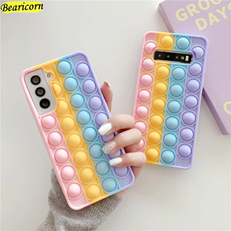 Pop Push Bubble Case For Huawei P30 P40 P Smart Z S Plus 2019 Mate 30 30E 40 40E Pro Y9s Y8p Y9 Prime Nova 5T 3 3i 6 7 SE 8