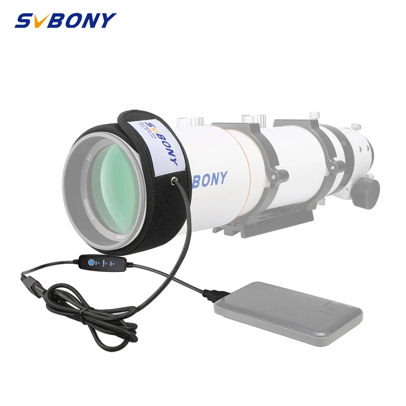 SVBONY Lens Heater Warmer Dew Heater Strip for Telescopes and Camera Lens 240(D:76mm)/320(D:102mm)/400mm(D:127mm) SV172