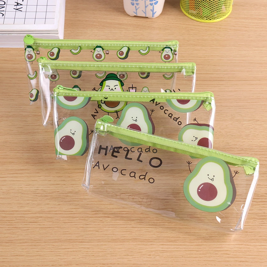 1PC New Fruit Avocado Pencil Case School Pencil Cases For Girl Stationery Pencil Bag Estojo Escolar School Supplies