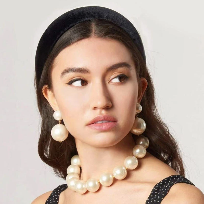 Flatfoosie Trendy Simulation Pearl Drop Earrings For Women Wedding Bridal Elegant Statement Earrings 2019 Jewelry Accessory Gift