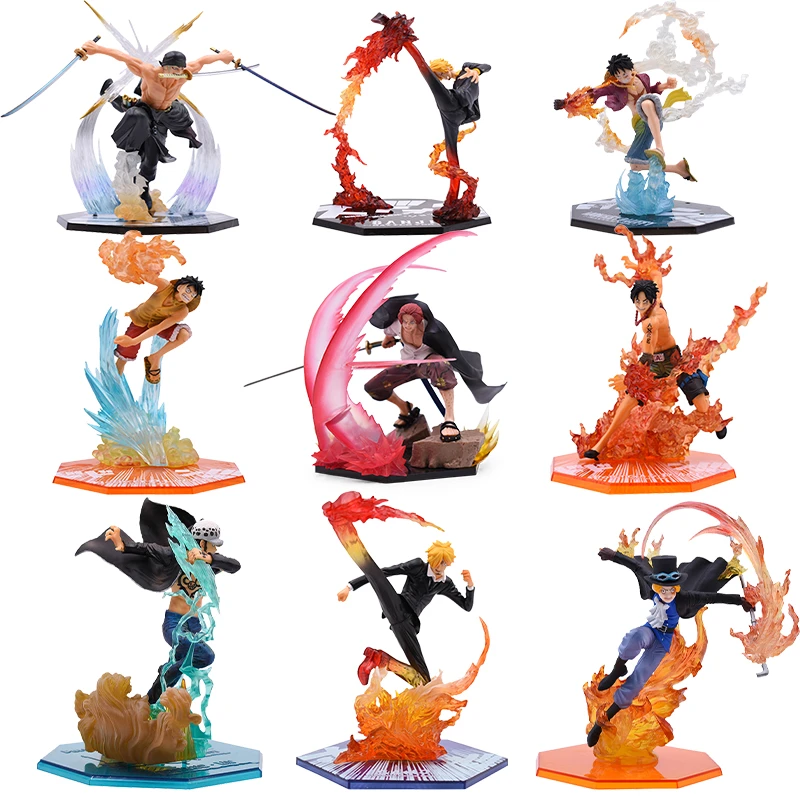One Piece Figure Ronoa Zoro Ghost 3D2Y Three-knife Monkey·D·Luffy ACE Anime PVC Action Figures Model Collection Dolls Toys Gift