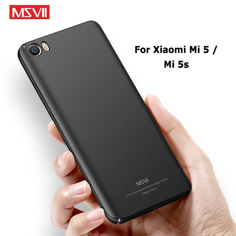 Mi 5 Case Cover Msvii Silm Frosted Cases For Xiaomi Mi 5S Mi5s Case Xiomi Mi5 PC Cover For Xiaomi Mi5 S M5 Phone Cases 5.15
