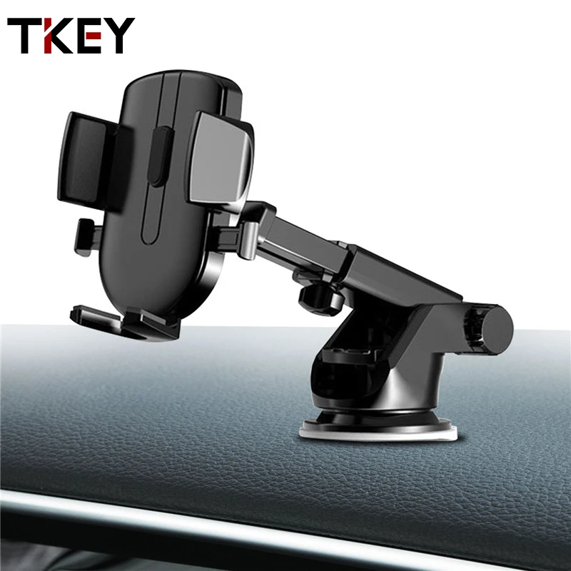 TKEY Sucker Phone Car Holder Air Vent Mount Stand Universal Mobile Phone Holder in Car For iPhone 11 Samsung GPS Bracket Support