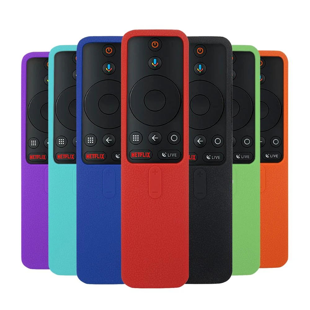 Covers for Xiaomi Mi TV Box s Bluetooth-Compatible Wifi Smart Remote Control Case Silicone Skin-Friendly Shockproof Protective