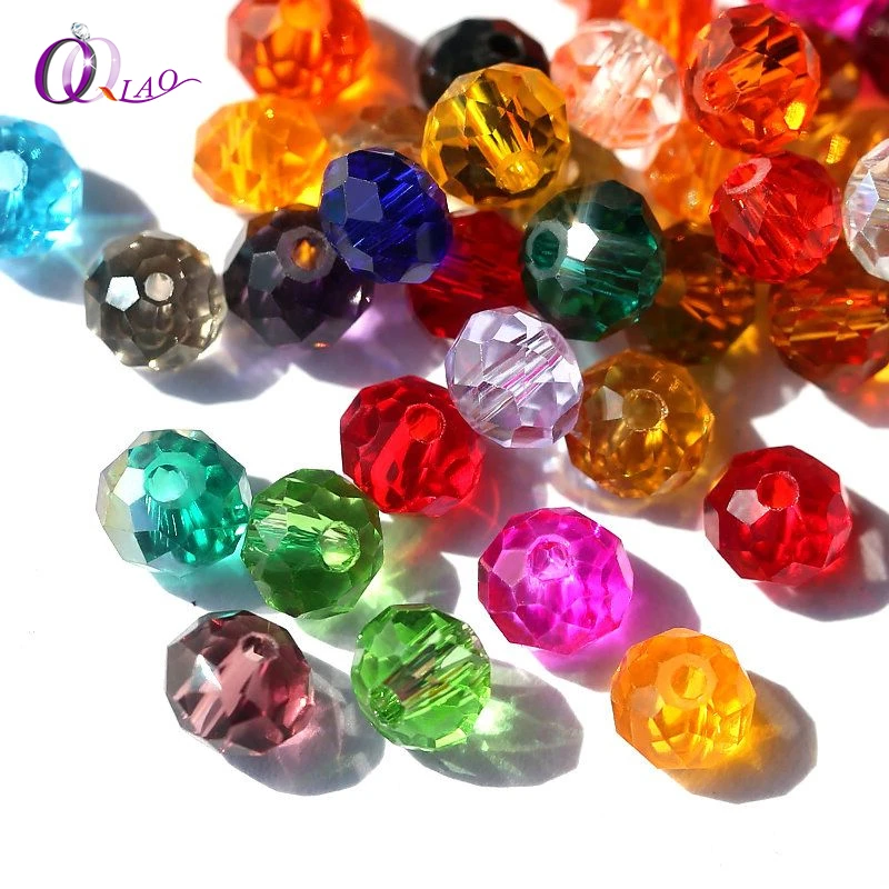 Buy 1 and Get 1 Free 4mm Glass Beads Round Crystal Beads Colorful Spacer Bead For Bracelet  Jewelry Making DIY Total 300PCS