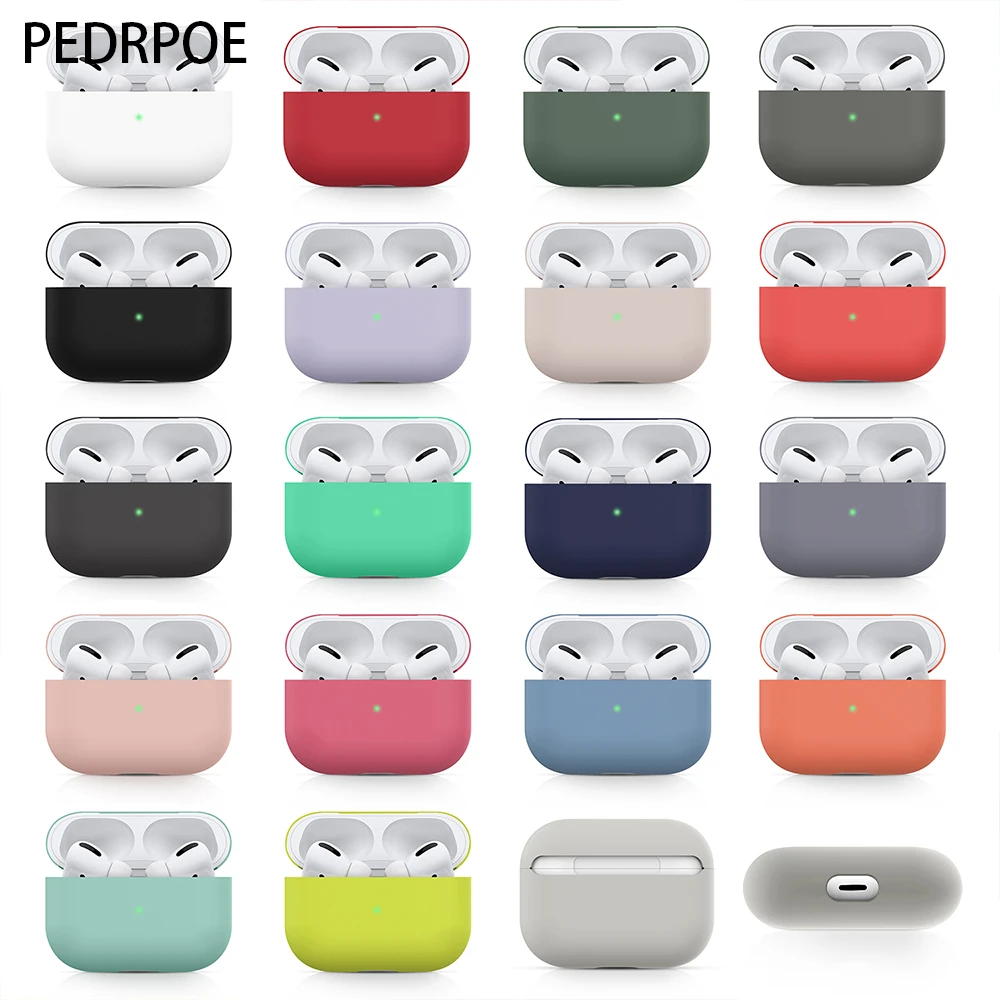 Soft Silicone Earphone Case For Apple Airpods Pro Wireless Bluetooth Protective Cases For Air Pods pro 3 Headphone Cover Fundas