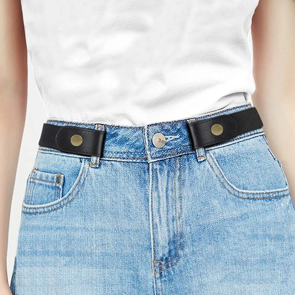 Drop Shop Hot Sale Buckle Free Elastic No Buckle Stretch Belt Women's Plus Belts for Jeans Pants