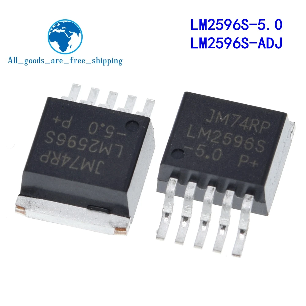 10pcs/lot LM2596S-5.0 LM2596S-ADJ LM2596S LM2596 2596 TO-263 In Stock