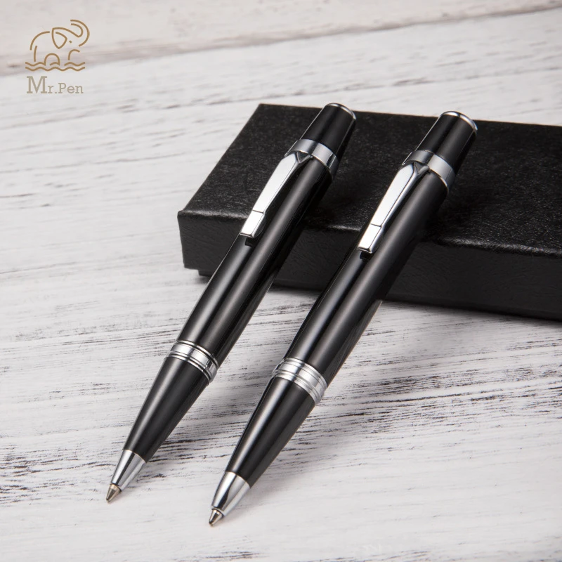 Luxury Mini Metal Ballpoint Pen High Quality Roller Pen Black Ink Refill Pen for Business Writing Tools Office School Supplies