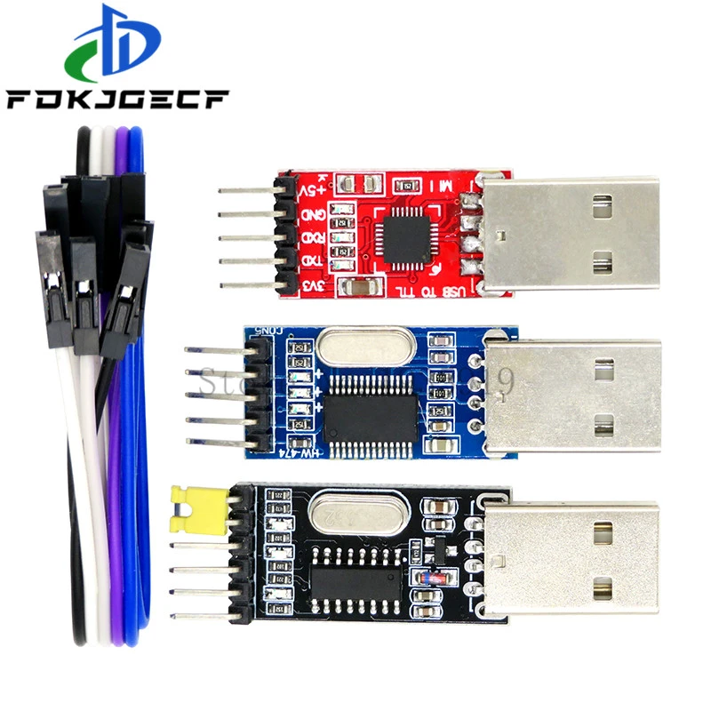 3pcs/lot =1PCS PL2303HX+1PCS CP2102+1PCS CH340G USB TO TTL for arduino PL2303 CP2102 5PIN USB to UART TTL Module