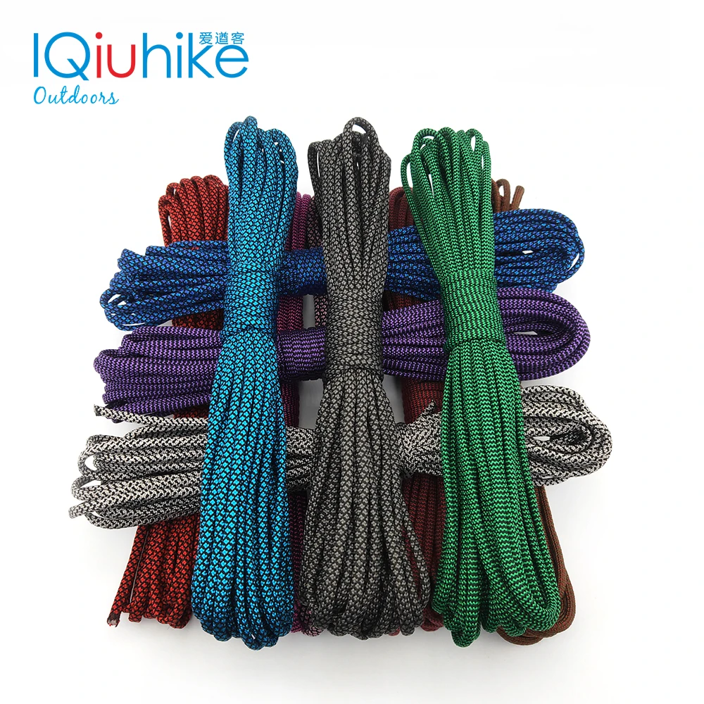 IQiuhike 208 Colors Paracord 550 Rope Type III 7 Stand 100FT 50FT Paracord Cord Rope Survival kit Wholesale