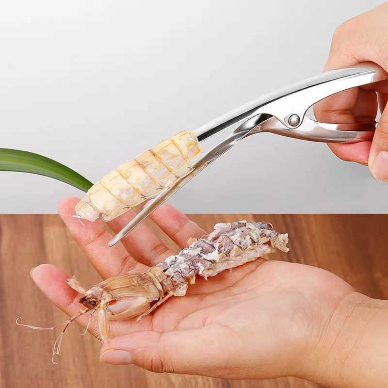 304 Stainless Steel Kitchen Gadgets Peeler Shrimp eveiner Fishing Knife Lobster Shell Remover Peel Device Shelling Machine Tools