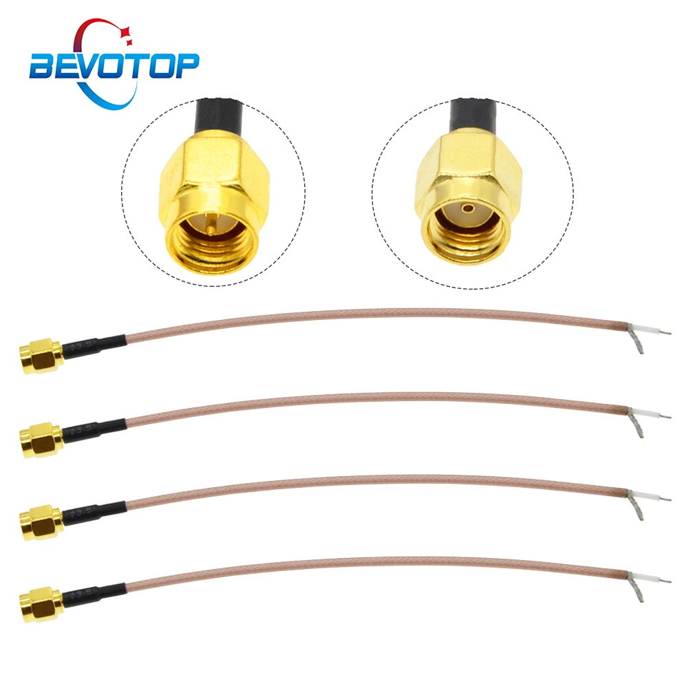 1pcs Single End SMA Male to PCB Solder Pigtail RG316 Cable for WIFI Wireless Router GPS GPRS Low Loss Jackplug Wire Connector